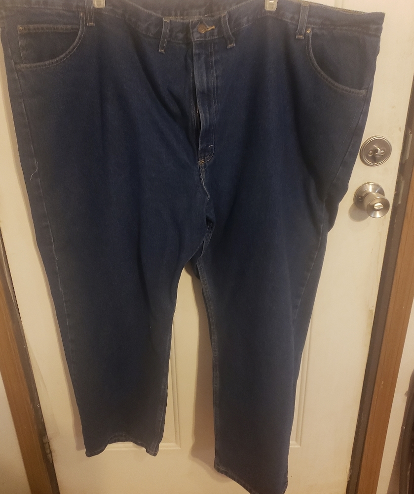 Wrangler Irregular Blue Jeans Men's 60x30 9760wdr